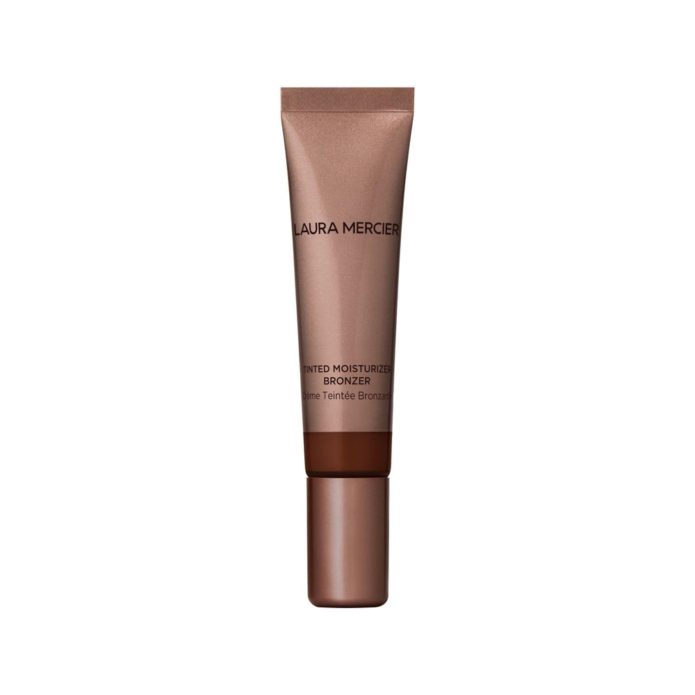 Laura Mercier Tinted Moisturizer Bronzer Sunspell application for a natural sunkissed glow.