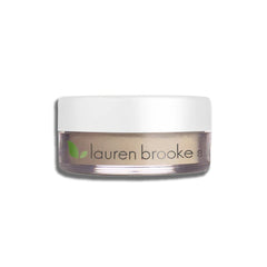 Lauren Brooke Cosmetiques cream foundation packaging showing organic base and clean ingredients