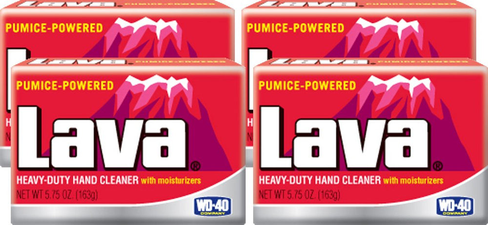 Lava 10185 heavy-duty hand cleaner with moisturizers removes grime and keeps skin comfortable, pack of four.