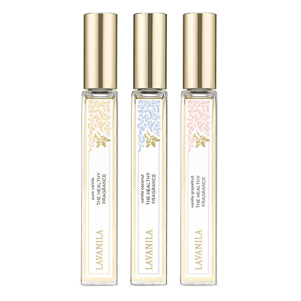 Lavanila Roller Perfume Set Vanilla Coconut: travel-sized bottles for on-the-go fragrance