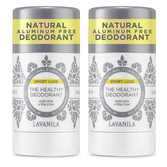 Lavanila Sport Luxe deodorant stick front view for daily aluminum-free freshness