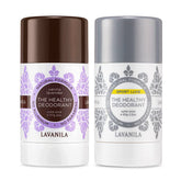 Lavanila Sport Luxe Vanilla Lavender deodorant stick front view, aluminum-free protection.