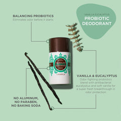 Close-up of Lavanila deodorant stick showing smooth glide.