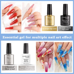 Lavender Violets matte top coat for velvety, shine-free finish