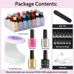 Lavender Violets PMMA short almond nail tips 0-11 provide natural fit.