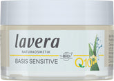 Lavera Basis Sensitive Anti-Wrinkle Cream jar for gentle daily hydration.