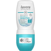 Lavera Deo Roll-On Basis sensitiv bottle with natural minerals for sensitive skin.