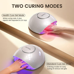 Lavinda auto-sensor nail lamp enables hands-free, efficient manicures.