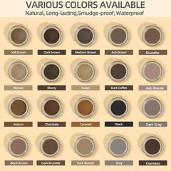LAVONE eyebrow dip application stroke demonstrates easy tinting for fuller, precise brows.