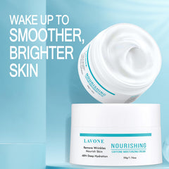LAVONE anti-aging blend with caffeine and vitamins signals renewal for smoother appearance