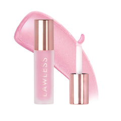 Lawless Forget the Filler gloss bottle with strawberry shortcake for high shine