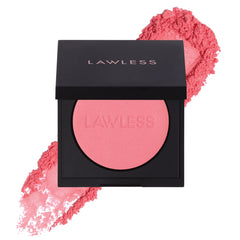 LAWLESS Make Me Blush Sakura compact shows talc-free pigment for natural radiance.