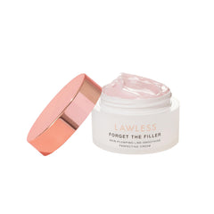 Lawless Mini Forget the Filler cream jar close-up showing a smooth priming texture