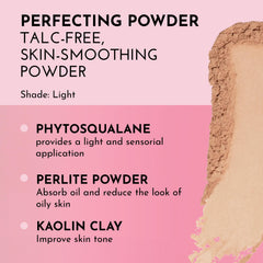 LAWLESS talc-free powder tan compact suits warm tones for a matte finish and oil control.