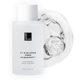 LAYERLAB Hyaluronic First Essence bottle highlights premium packaging for simple skin prep.