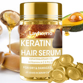Layhomo keratin serum bottle for smoother hair.