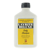 Layrite Daily Shampoo bottle pouring for clean, easy styling.