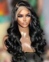 LAYSHAGO 26-inch HD lace front wig with seamless scalp illusion for daily wear