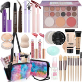 LAZORA makeup palette with diverse shades for versatile looks.