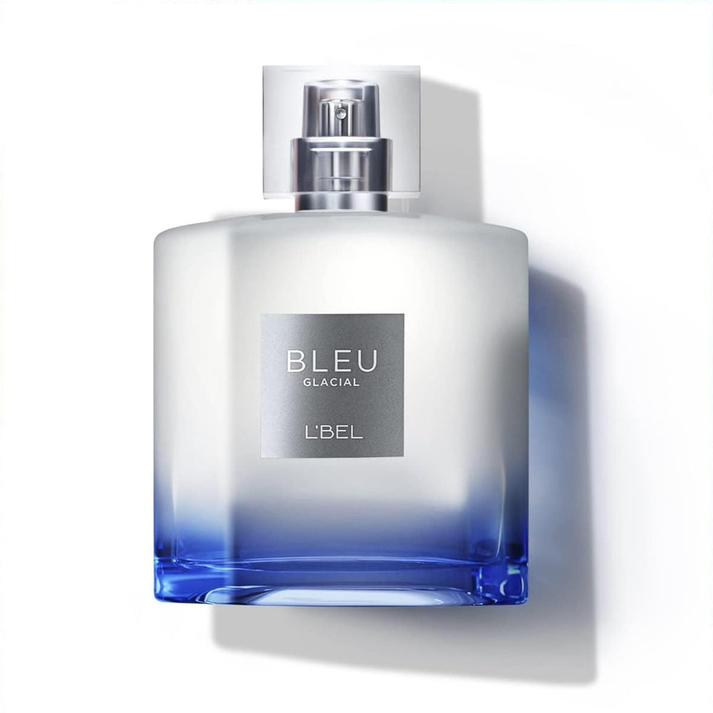 L'Bel Bleu Glacial mint close-up, a refreshing start to the scent