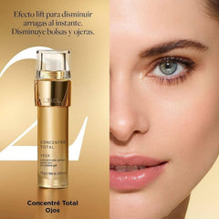 L'Bel Concentré Total Eye Cream packaging jar displayed with elegant branding.