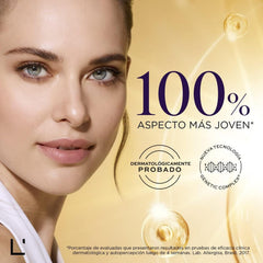 L'Bel Concentré Total skin close-up after use shows refreshed, hydrated look.
