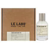 Le Labo The Matcha 26 bottle front showing calming tea aroma for daily wear.
