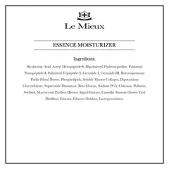 Le Mieux Essence Moisturizer hyaluronic acid base supports deep hydration.