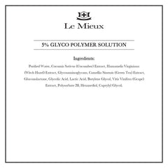 Closeup of Le Mieux Glyco Polymer Solution texture highlights micro-peel action