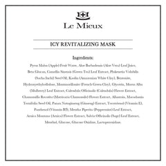 Le Mieux Icy Revitalizing Mask bottle being squeezed for cooling use