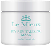 Le Mieux Icy Revitalizing Mask jar close-up showing creamy clay texture