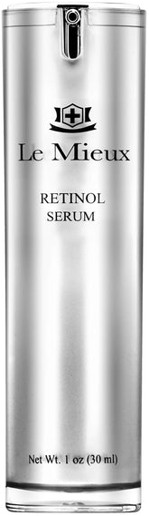 Le Mieux Retinol Serum bottle with dropper for smoother, radiant skin.