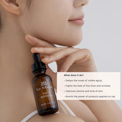 Le Mieux TGF-B Booster hyaluronic-base close-up emphasizes long-lasting moisture.