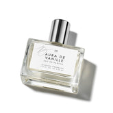 Le Monde Gourmand Aura de Vanille bottle cap close-up showing warm vanilla mood