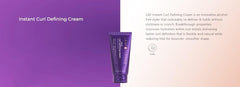 Leaf & Flower Instant Curl Defining Cream on hair waves demonstrates soft, flexible control