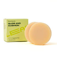 Leaf Shave shaving soap bar front view, fragrance-free formula for sensitive skin