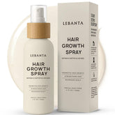 Lebanta Hair Growth Oil Spray bottle shows non-greasy formula for healthier-looking hair.