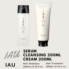 Lebel IAU Serum Cream 200ml jar illustrating lightweight moisture and conditioning