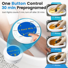 LeCaung Ionic Foot Bath portable design, ideal for travel.