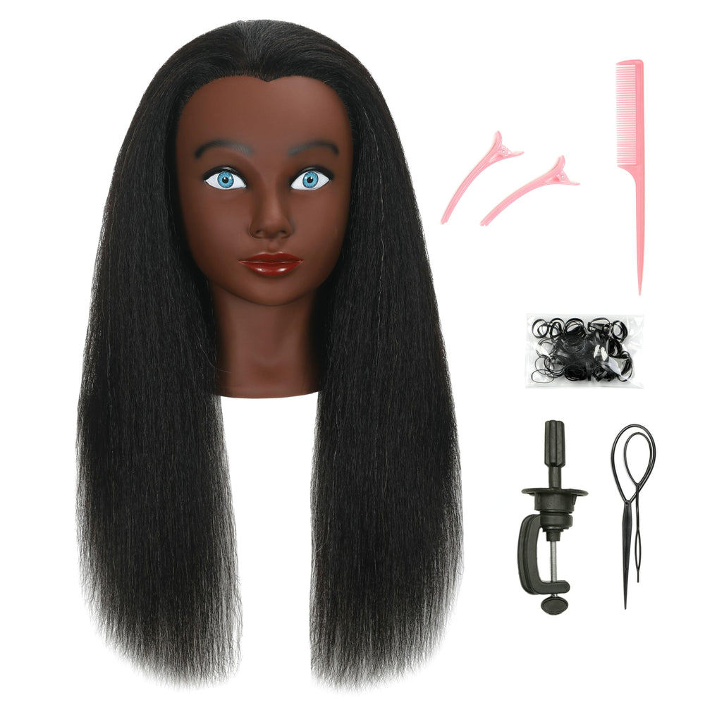 LECIPO mannequin head with stand for braiding practice and professional styling