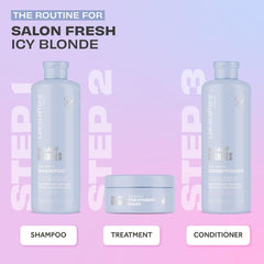 Creamy lather from Lee Stafford Blue Toning Shampoo for gradual toning