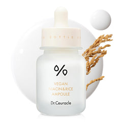 Leegeehaam Dr.Ceuracle vegan niacin rice ampoule bottle boosts radiance and even tone