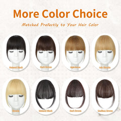 Leelebamo clip-in bangs easy attachment for quick daily styling.
