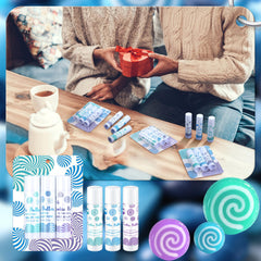 Leelosp iced gingerbread flavor lip balm provides lightweight moisture for winter lips