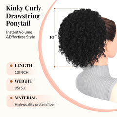 LEEONS ponytail with four invisible combs for secure grip without scratching