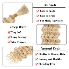 Leeven bulk synthetic hair no weft ideal for knotless or goddess braids.