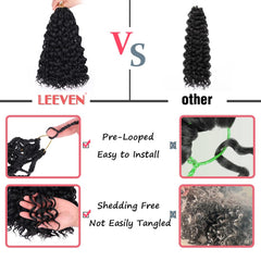 Leeven Gogo Curl 14in color options swatches show shades