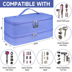 LEFOR·Z dual-layer storage case keeps accessories neatly separated during travel.