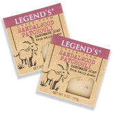 Legends Creek goat milk soap sandalwood patchouli 2-pack with creamy lather for sensitive skin
