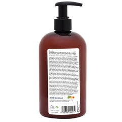 Close-up on pea peptide ingredient label on bottle